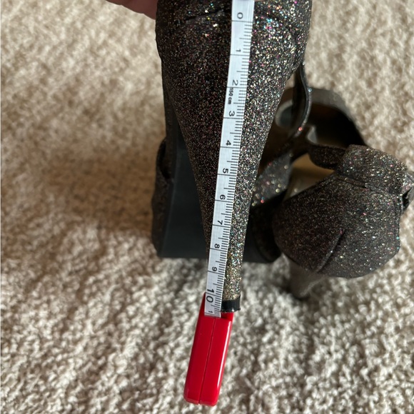 Used glitter high heel shoes 👠 good condition, size 7.5 - Picture 5 of 16